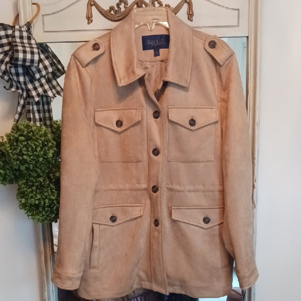 Rachel Roy Ultra Suede Tan Women's Jacket XL